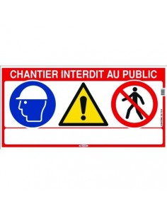 Panneau chantier interdit...