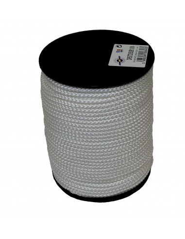 Corde de maçon, 2,2mm diamètre, fil nylon (PA), blanc