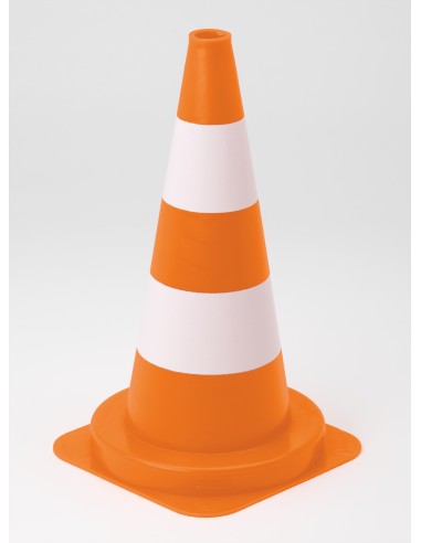 CONE DE SECURITE PLASTIQUE RECYCLE 50CM - Signalisation temporaire