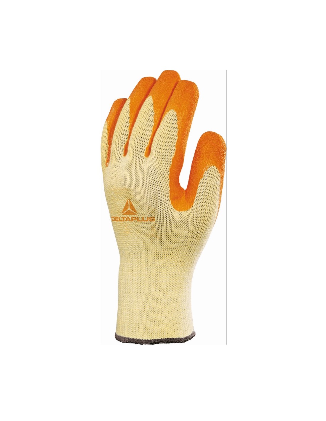 Lot De 12 Paires De Gants Latex Crêpé Orange Tout Enduit 34 Cm - Eurotechnique
